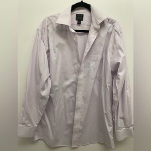 Jos A Banks men’s button up dress shirt with faint stripes